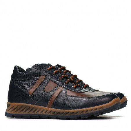 Herrenstiefel 4120 indigo+braun