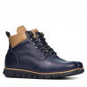 Herrenschuhe 4108 Indigo+Braun