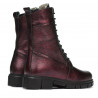 Damenstiefeletten 3337-1 Bordeaux-Perlmutt