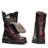 Damenstiefeletten 3337-1 Bordeaux-Perlmutt