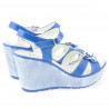 Damensandalen 5006 blau Lack