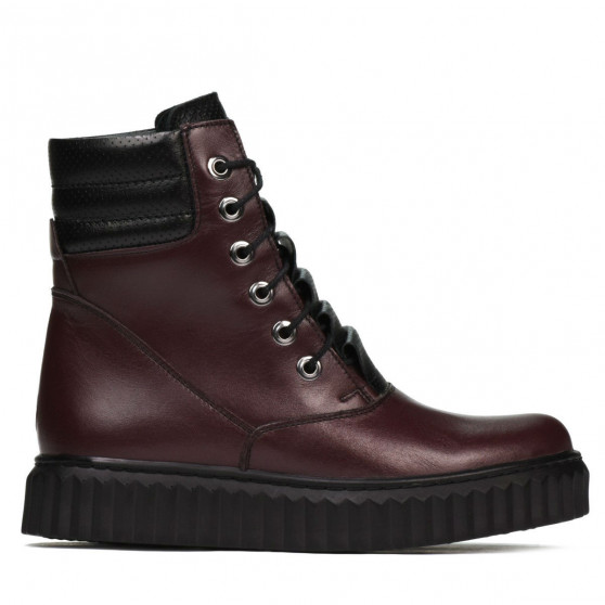 Damenstiefel 3343 bordeaux kombiniert Damenstiefel 3343 bordeaux kombiniert