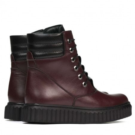 Damenstiefel 3343 bordeaux kombiniert