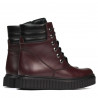 Damenstiefel 3343 bordeaux kombiniert