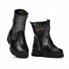 Kleine Kinderstiefel 103c schwarz+anthrazit