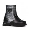 Kleine Kinderstiefel 103c schwarz+anthrazit