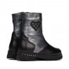 Kleine Kinderstiefel 103c schwarz+anthrazit