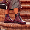 Damenstiefel 3343 bordeaux kombiniert