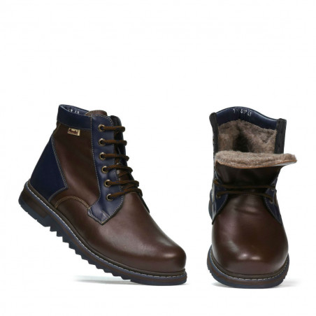 Herrenstiefel 497 Kaffee+Indigo
