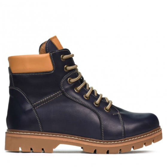 Jugendstiefel 439-1 Indigo+Braun Jugendstiefel 439-1 Indigo+Braun