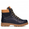 Jugendstiefel 439-1 Indigo+Braun