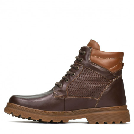 Herrenschuhe 4119 Kaffee kombiniert