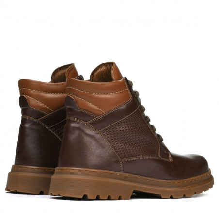 Herrenschuhe 4119 Kaffee kombiniert