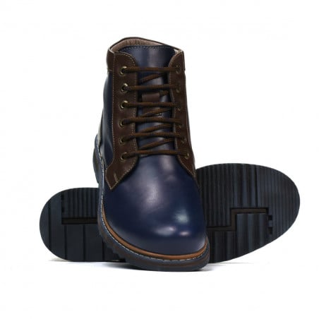 Herrenstiefel 497 Indigo+Braun