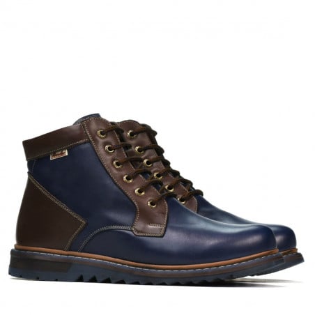 Herrenstiefel 497 Indigo+Braun