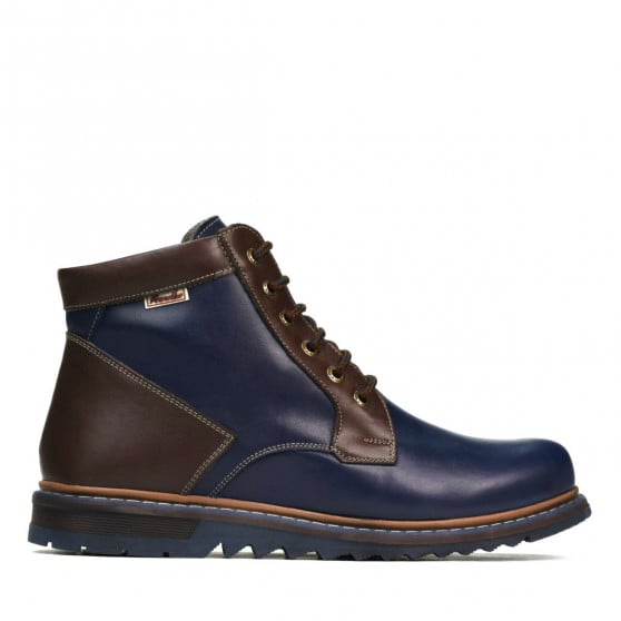 Herrenstiefel 497 Indigo+Braun Herrenstiefel 497 Indigo+Braun