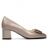 Elegante Damenschuhe 1274 Cappuccino Perlmutt