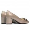 Elegante Damenschuhe 1274 Cappuccino Perlmutt