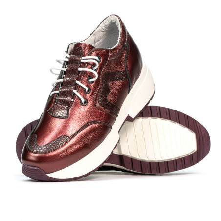 Damen-Sportschuhe 6019 bordeaux perlmutt kombiniert