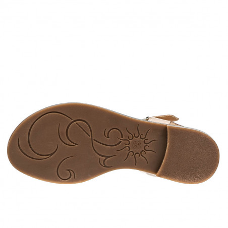 Damensandalen 5070 rot+puder