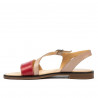 Damensandalen 5070 rot+puder
