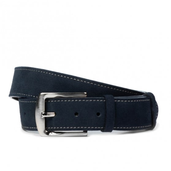 Unisex-Gürtel 01bc blau Velours