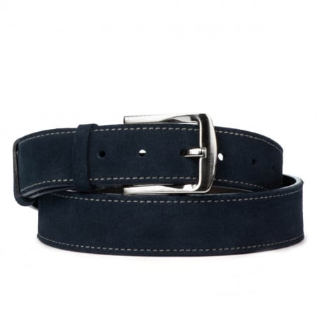 Unisex-Gürtel 01bc blau Velours