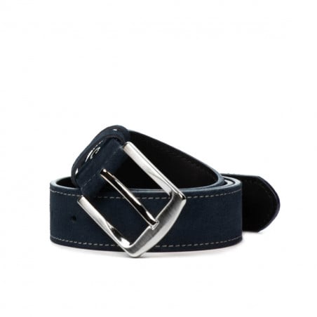 Unisex-Gürtel 01bc blau Velours