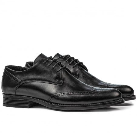Elegante Herrenschuhe 908 schwarz