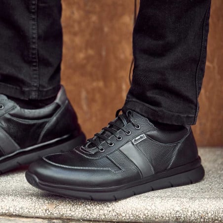Herrensportschuhe 885 schwarz+grau
