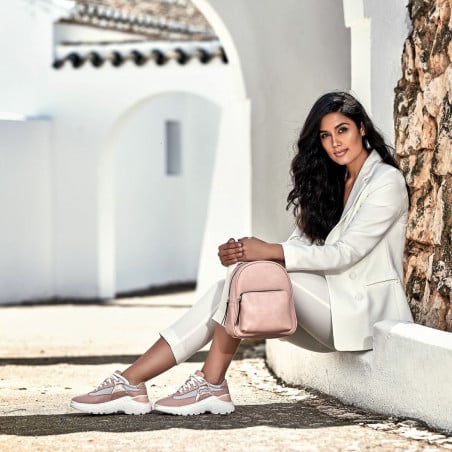 Damen-Sportschuhe 6015 Puder Perlmutt kombiniert