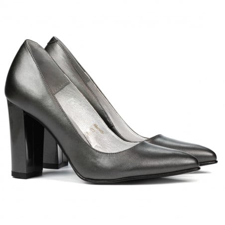Damen elegante Schuhe 1261 perlgrau