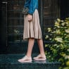 Damen-Sneaker/Freizeitschuhe 6010 Puder-Perle kombiniert