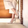 Damen elegante Schuhe 1246 Lack Beige Perlmutt lifestyle