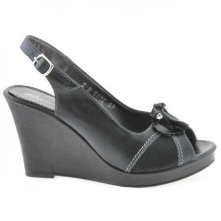 Damensandalen 5002 schwarz