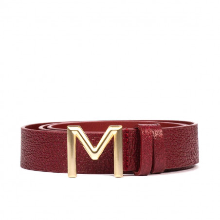Damen Gürtel 13m rot Leder
