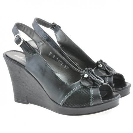 Damensandalen 5002 schwarz