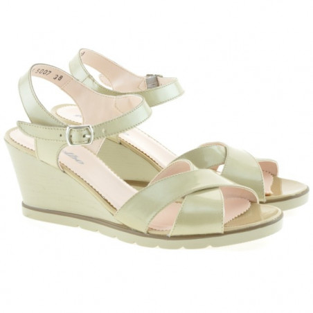 Damen Sandalen 5007 Lack Beige