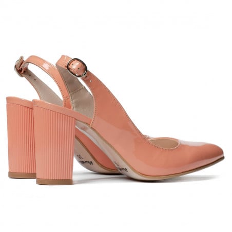 Damensandalen 1281 Lack Lachs