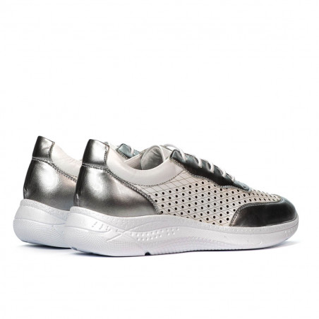 Damen-Sneaker 6024 silber+weiß