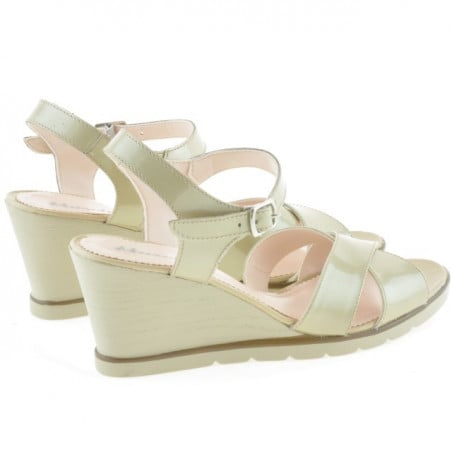 Damen Sandalen 5007 Lack Beige