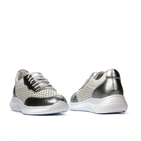Damen-Sneaker 6024 silber+weiß