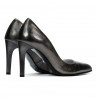 Damen elegante Schuhe 1276 silber schimmernd
