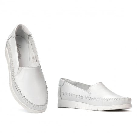 Damen-Mokassins 6023 weiß