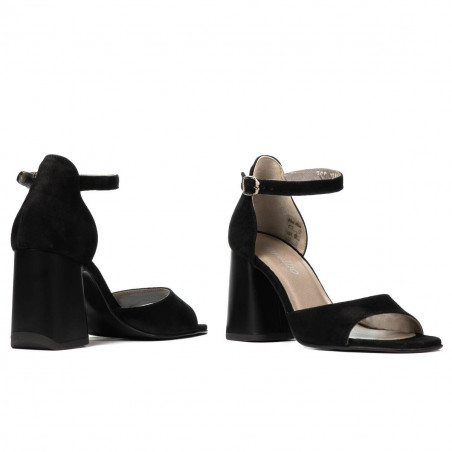 Damensandalen 1280 schwarz Antilope