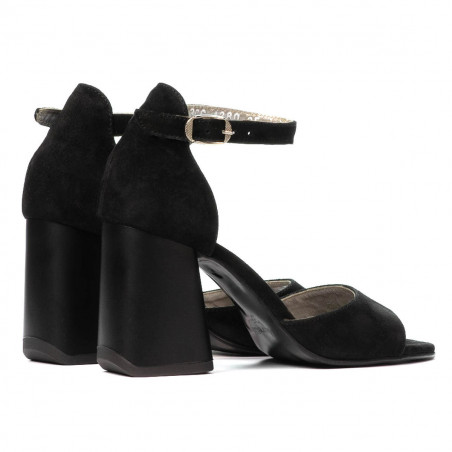 Damensandalen 1280 schwarz Antilope