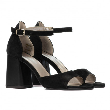 Damensandalen 1280 schwarz Antilope