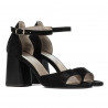 Damensandalen 1280 schwarz Antilope