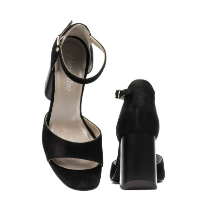 Damensandalen 1280 schwarz Antilope