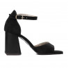 Damensandalen 1280 schwarz Antilope